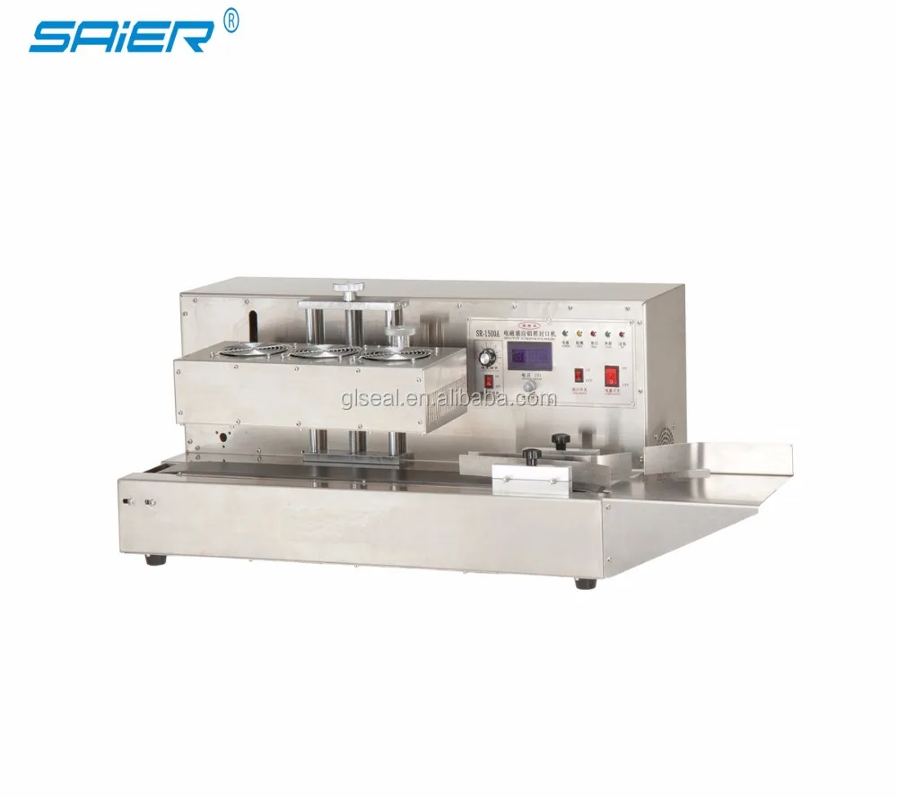 
automatic continuous band sealer machine for plastic bottle 
