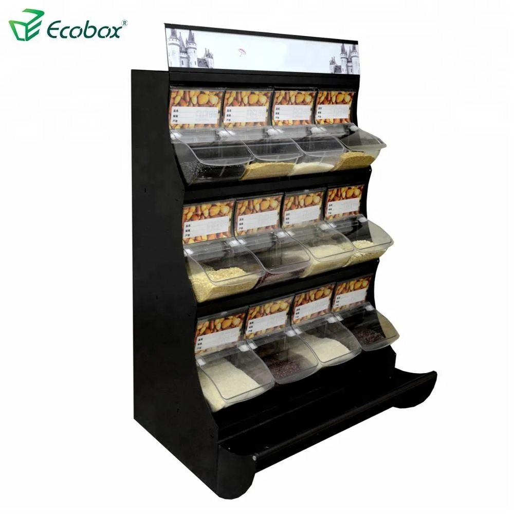 
Manufacturer Promotion Strong Iron Bulk Food Dispenser Used Supermarket Shelf 