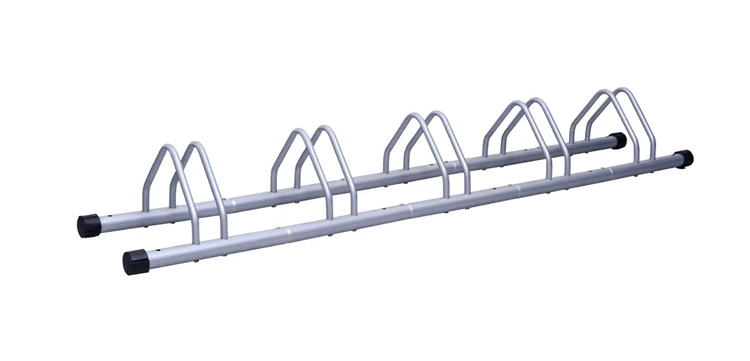 Bike Side Stand Well-designed Steel Stand for 5 bikes Durable Bike Floor Stand