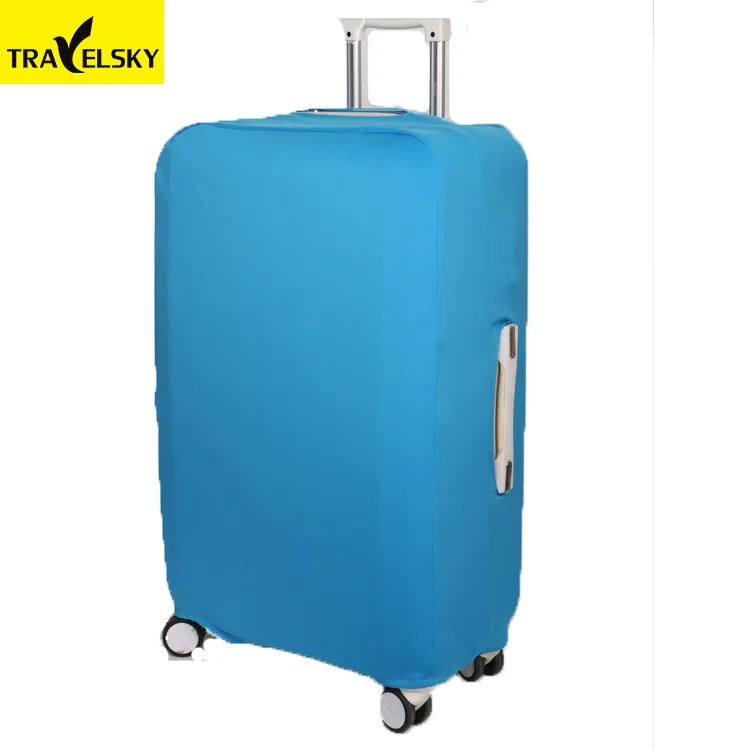Travelsky Custom high elasticity suitcase protective spandex waterproof luggage cover