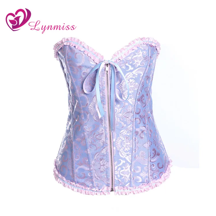 LYNMISS wholesale waist abdomen slimming 6 colors Court corset satin corset
