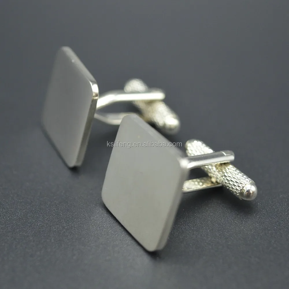 Запонки мужские серебряные с 3d-эффектом, под заказ