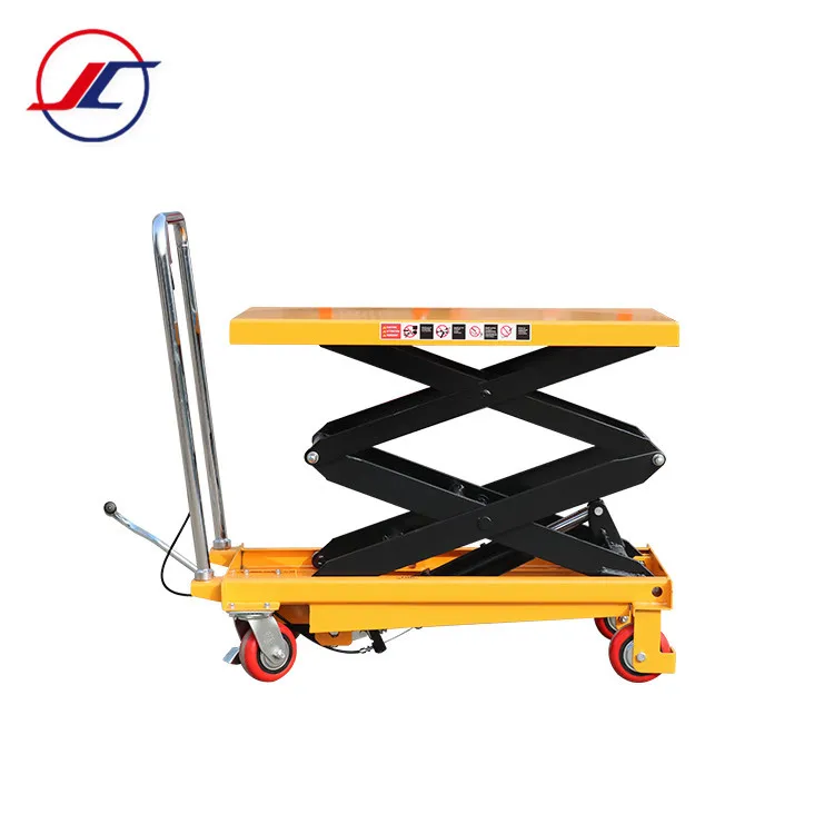 Manual Lift 350kg Loading Capacity High Quality Steel Manual Hydraulic Lift Table