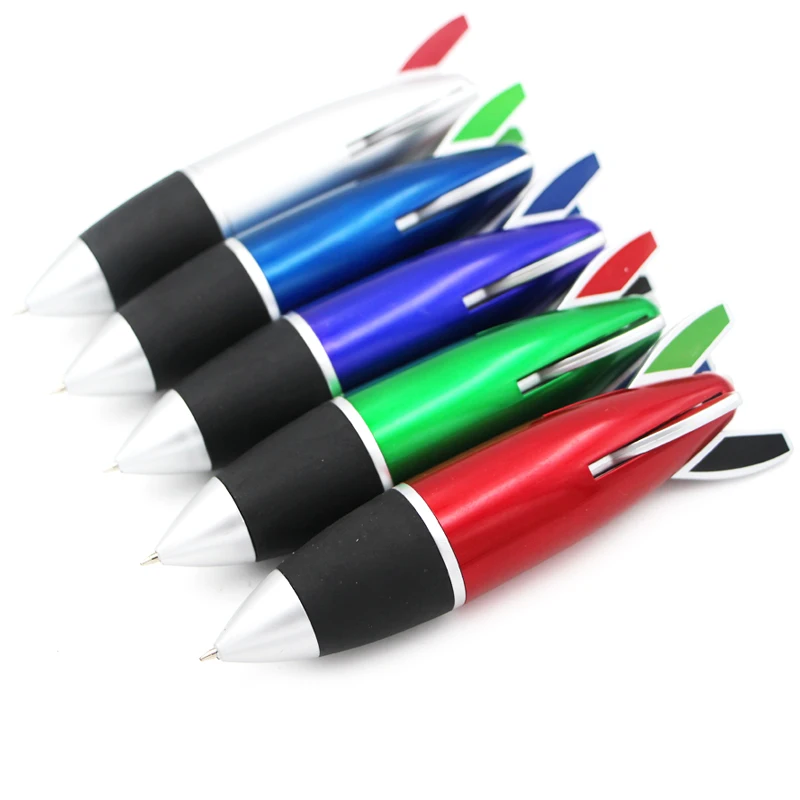 Novelty creative rockets or guidedmissile shaped ballpoint pen with multicolor for Promotion drum stick shaped pen