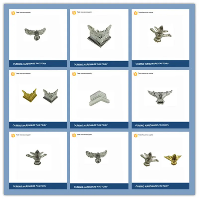 19x19mm decorative metal bronze small corner protector for box