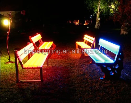 2020 best selling outdoor furniture glowing plastic garden swing chair
