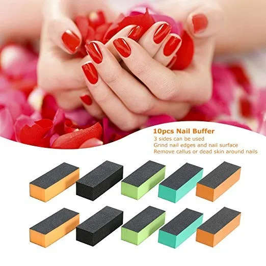 Professional Mini Sponge Buffer Nail Black Nail Art Sanding Use