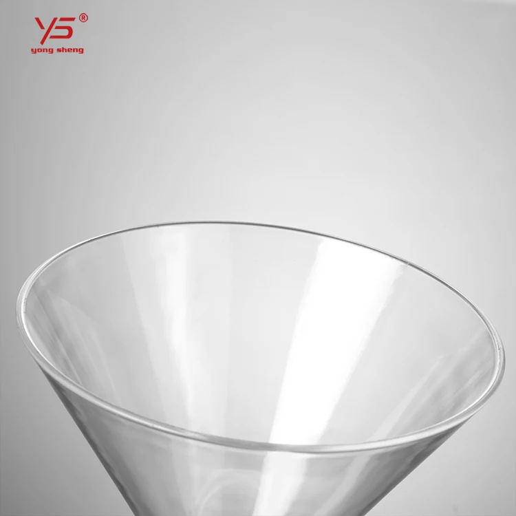 Unbreakable plastic 10oz martini cup