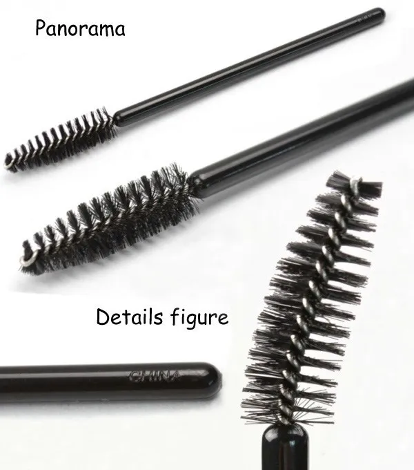 Nylon Eyelash Extension Brush Mascara Wand Plastic Eyebrow Mascara Brush