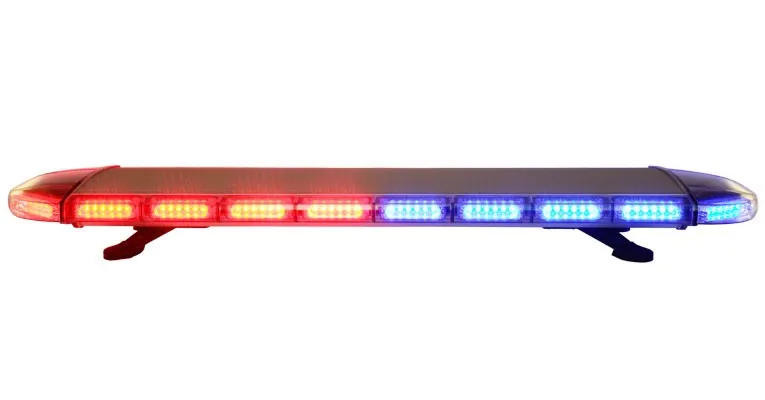 Red ambulance police lightbar warning lightbar