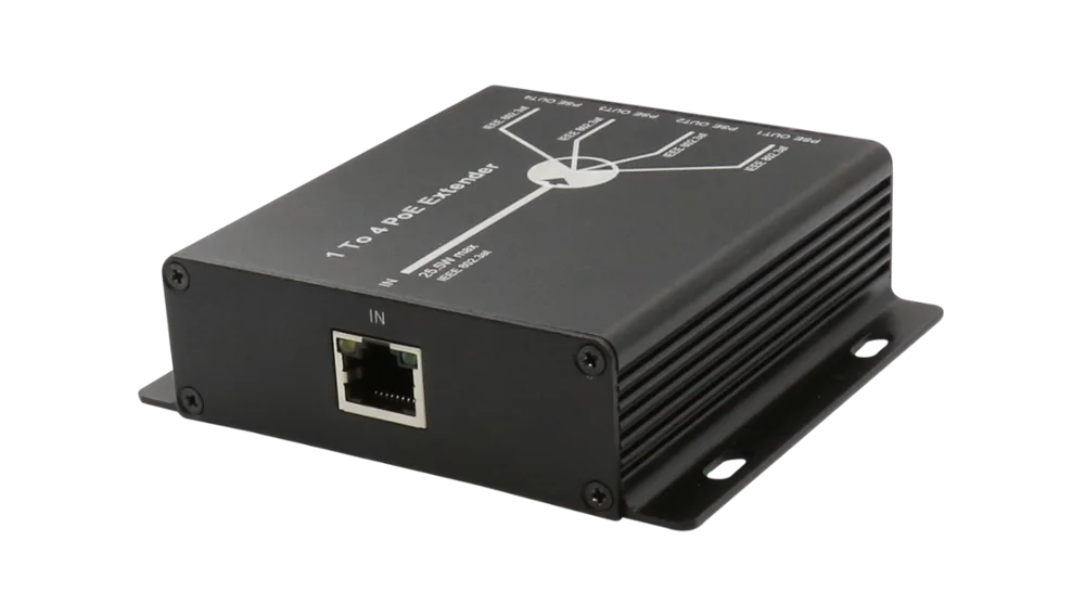 
CCTV accessories PoE repeater 10/100M 4 port PoE extender HY-E4-POE 