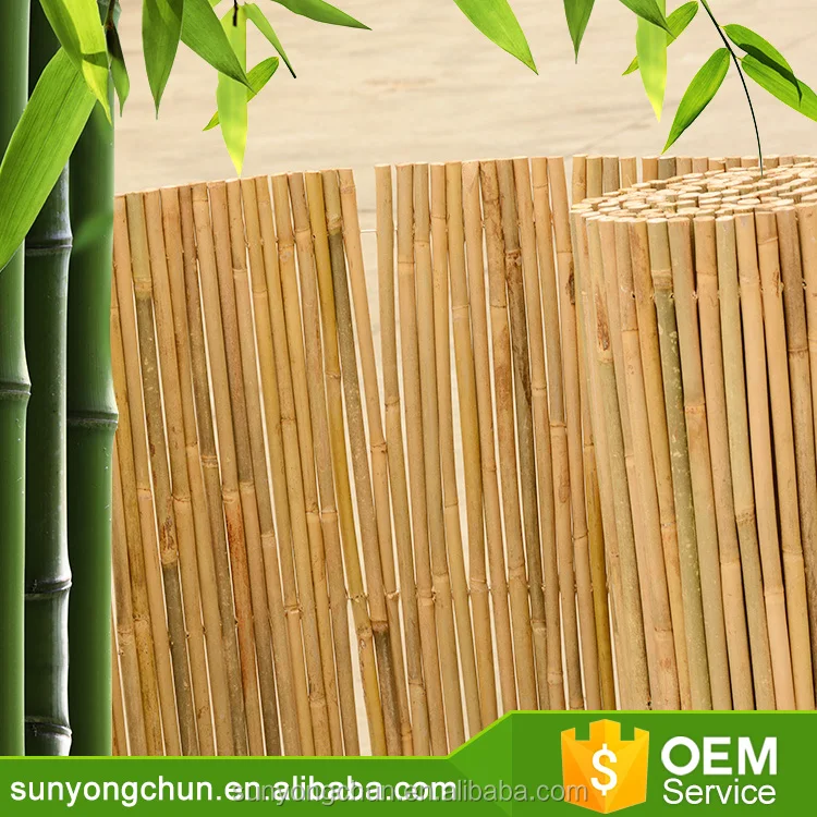 Rural style charming cheap bamboo roll fencing durable natural backyard garden extendible bamboo fence in good quality
