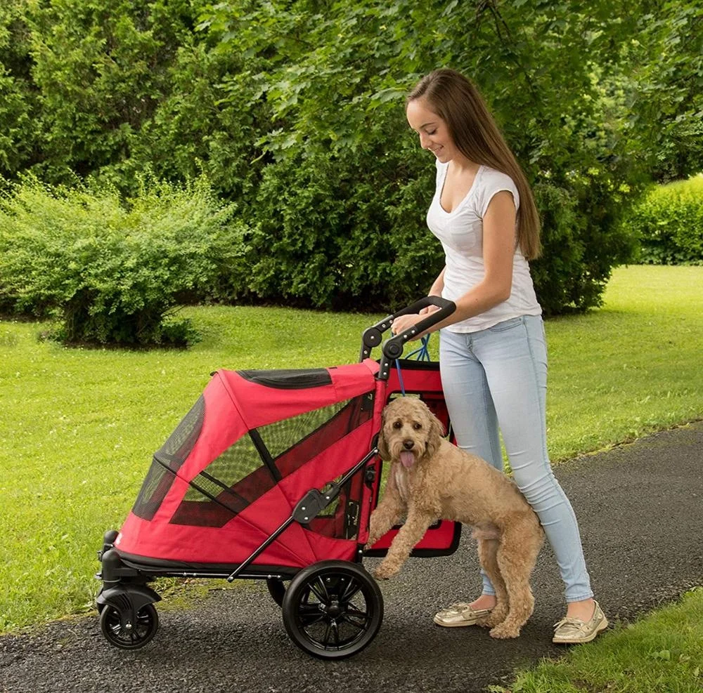 2-in-1 Pet Stroller/Bicycle Trailer for Dogs Medium to Small outdoor cart