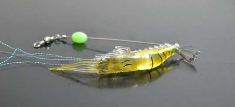 Hot selling!! 6g/9cm Luminous Shrimp Lure Soft Fishing Bait Isca Artificial Fish Lure Soft Baits