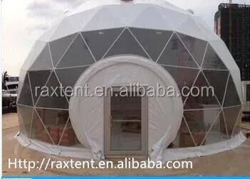 10m greenhouse dome tent igloo dome tent structure with galvanized steel frame