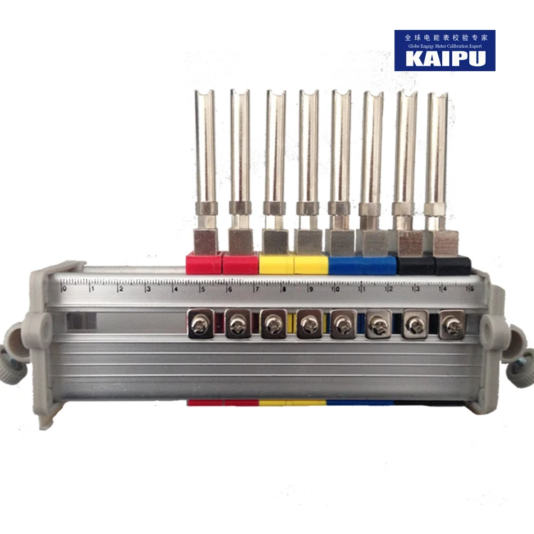Three phase meter connectors assembly for three phase energy meter test bench