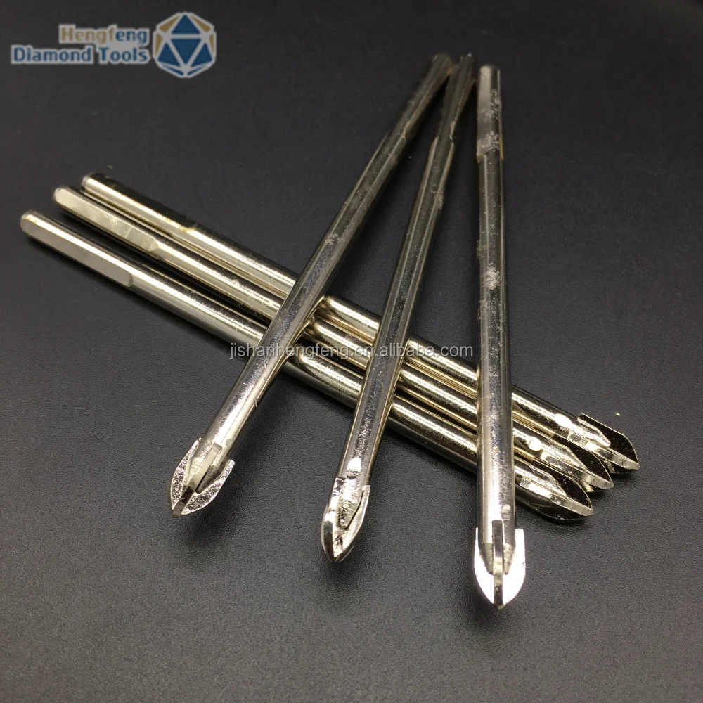 Four flute drill bit for ceramic, tile, glass drilling