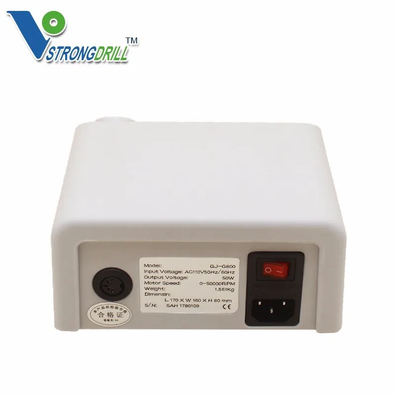 Korea Original 50000 Rpm Nail Drill Machine Gj-g800+Q9 Brushless Controller Micromotor Manicure