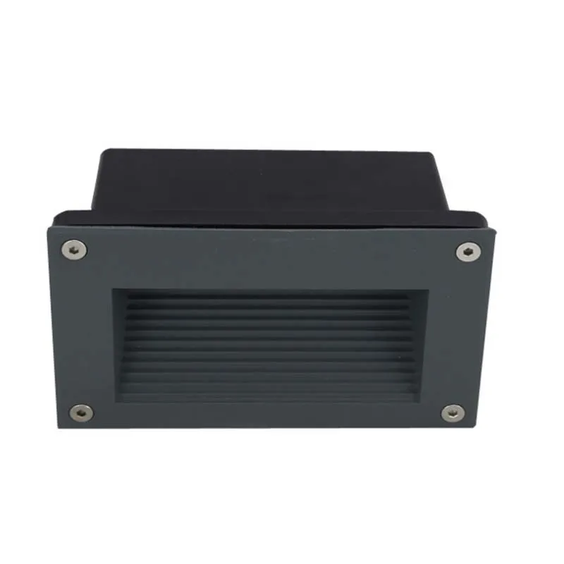 3W 5W Outdoor Waterproof Rectangle Led Built In Wall Light Dia-cast Aluminum Recessed Step Stair Light