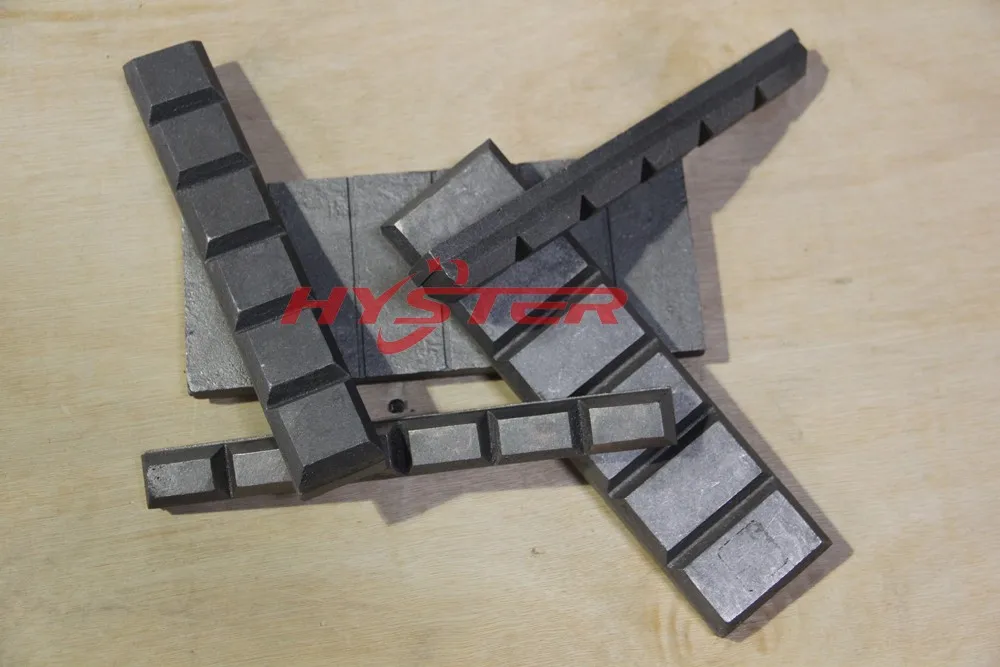 Vacuum brazed white iron chock bars laminated chockblocks CB100