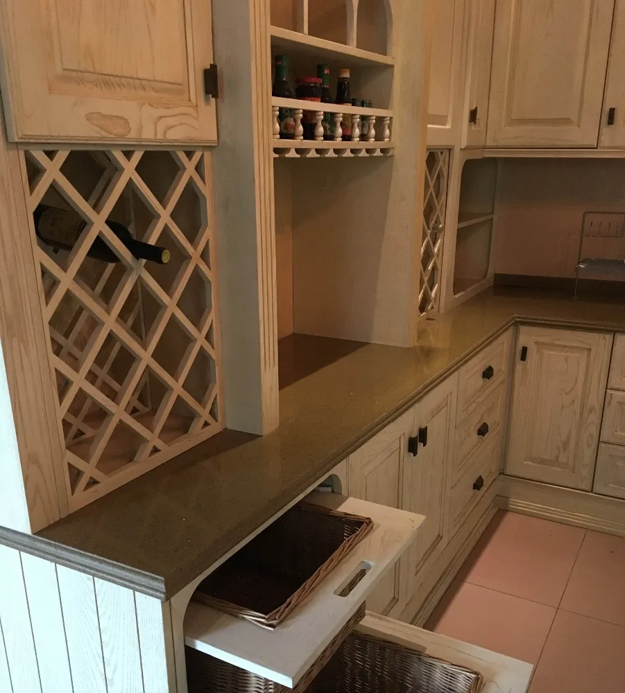 Free design of high-end villa projects luxury classic kitchen cabinets