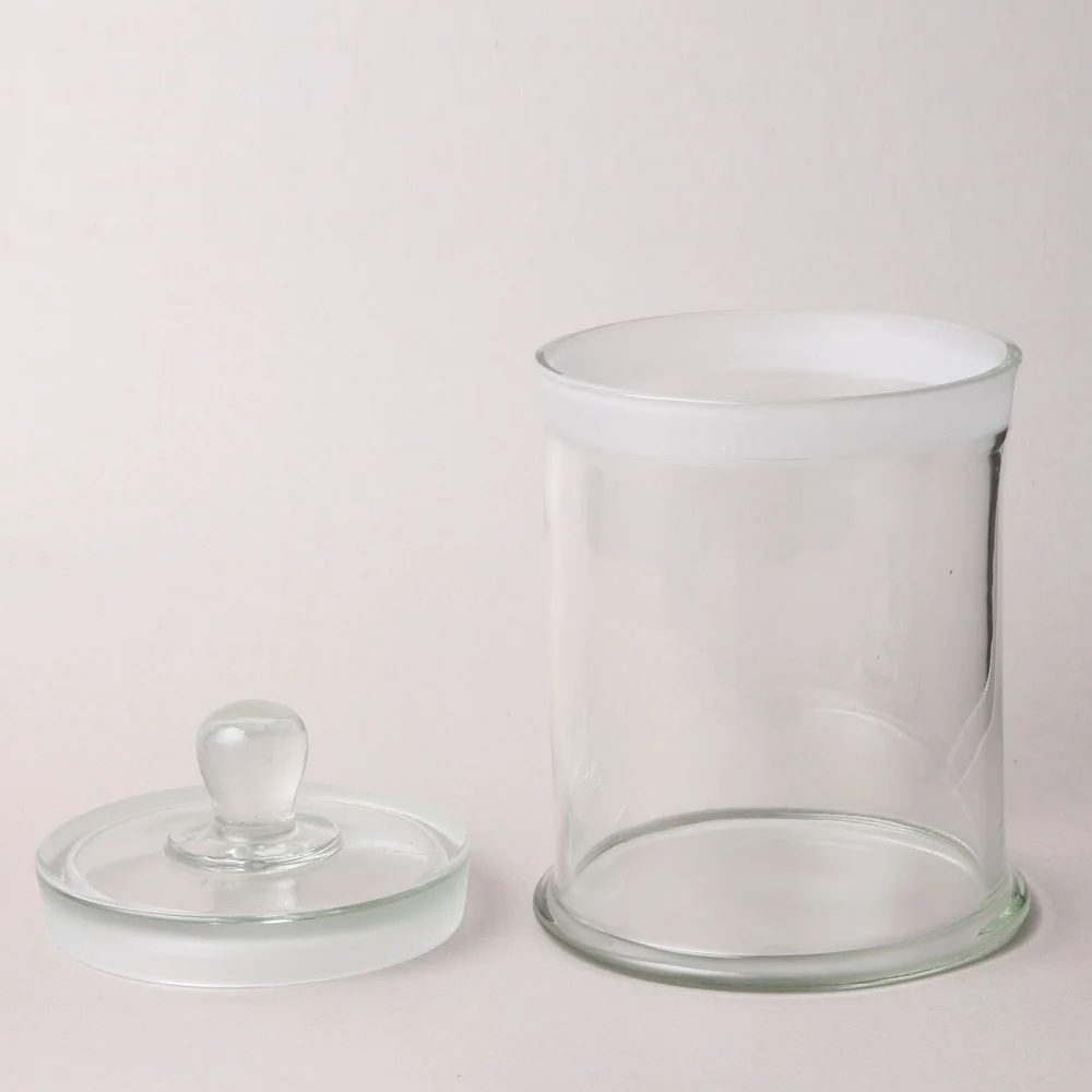 HUAOU 180x450mm Specimen Jar with Knob and ground-in glass stopper