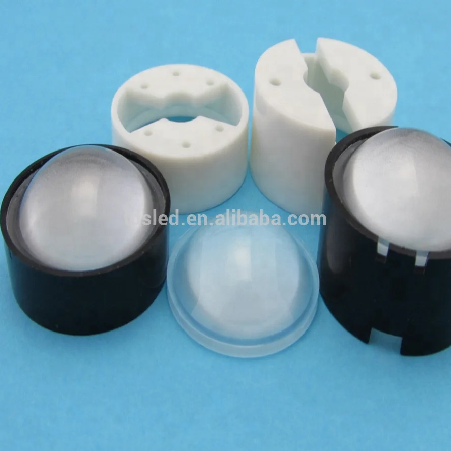 23mm convex lens installed with white / black holder 60 degree beam angle