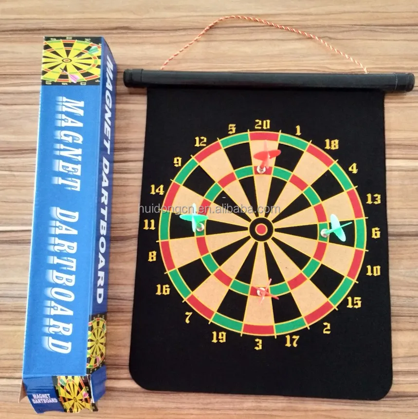 2020 newest cheap wholesale 12 inch Double Side Hanging Magnetic Dartboard with 4 darts for gift for kids for indoor exercise