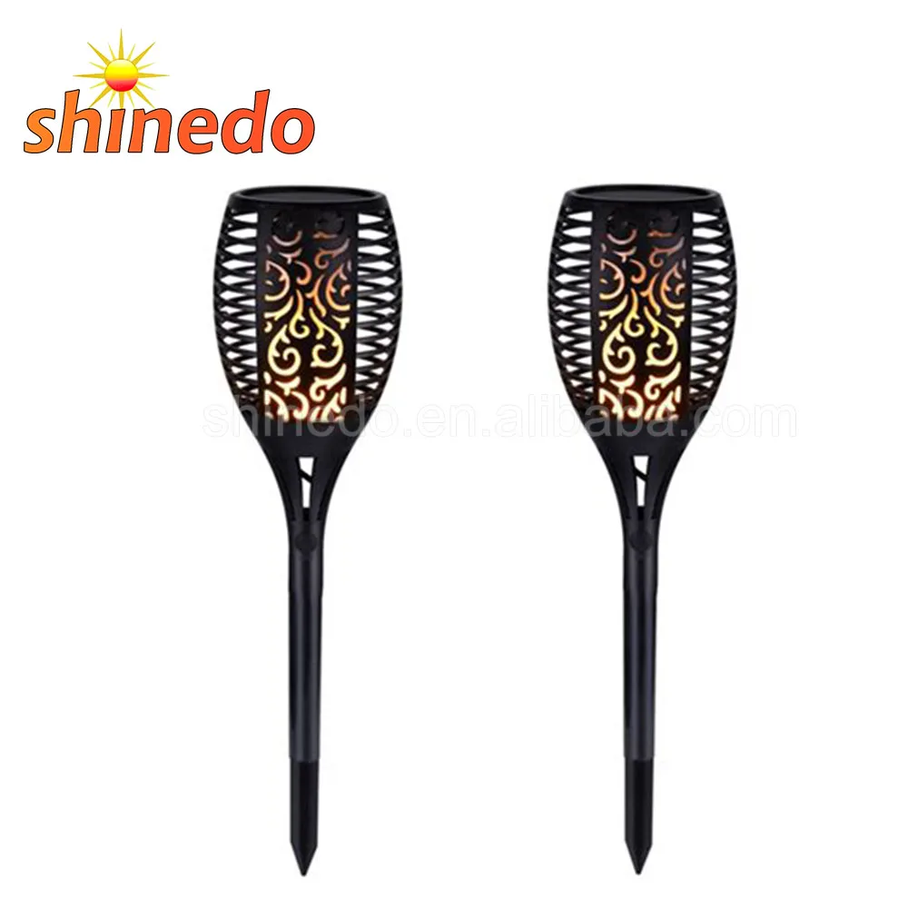 
Waterproof Three Modes 96LED Solar Fire Flickering Flame lamp Garden Torch Light 