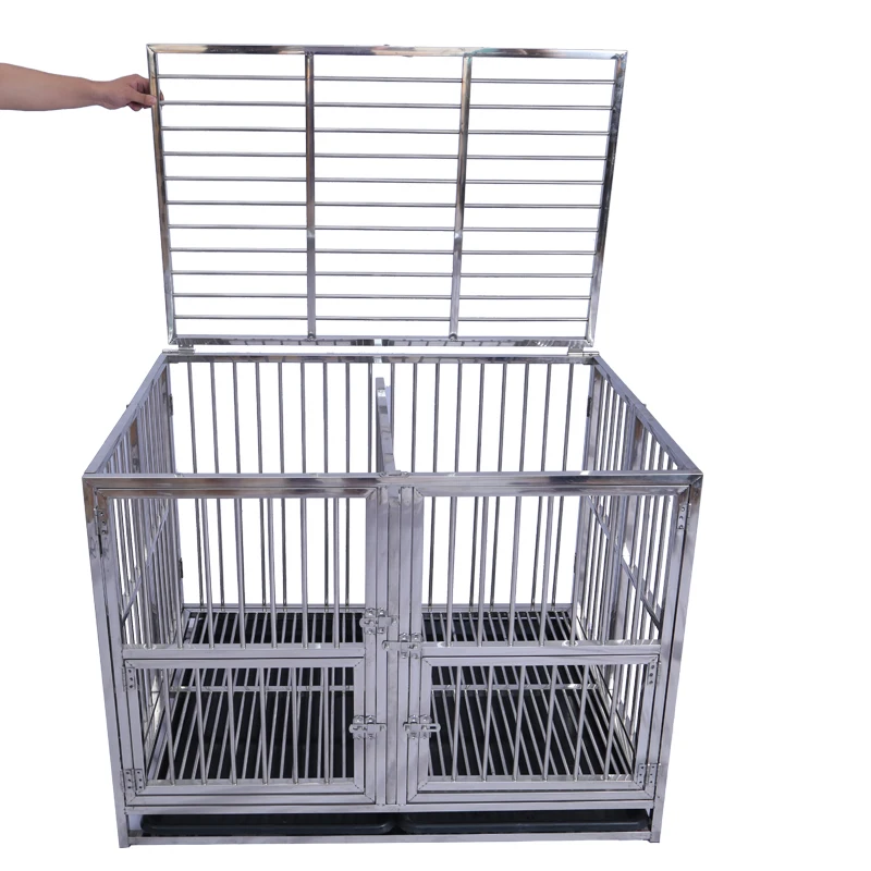 Good Quality Modular Stainless Steel Customized Size Dog Cage 3 Layers Dog Kennel
