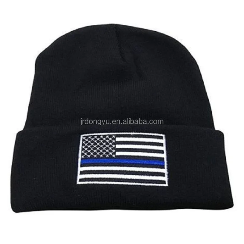 Bulk Unisex Greece Flag Beanie Knitted Hat Cheap Acrylic  Custom Men Knitted Flag Winter Hats