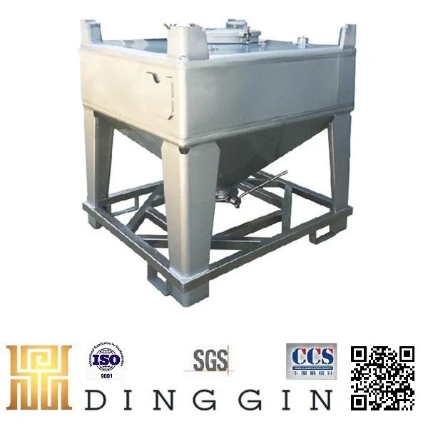
SS304/SS316L large UN approved stainless steel IBC container 500L to 2000L 