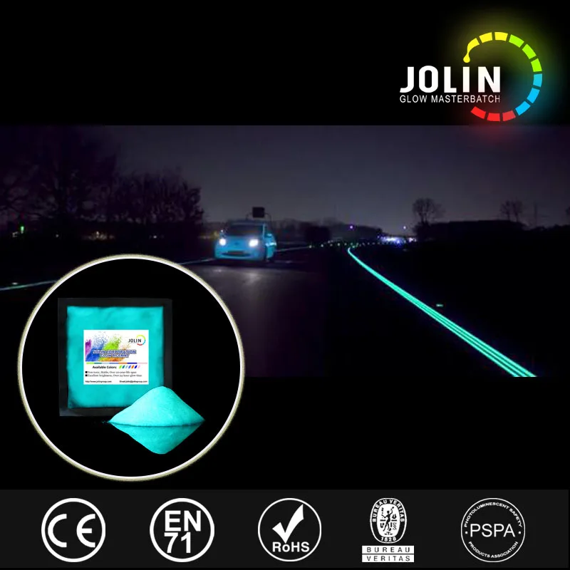 Суперъяркая светящаяся краска благодаря которой дорога светится ночью