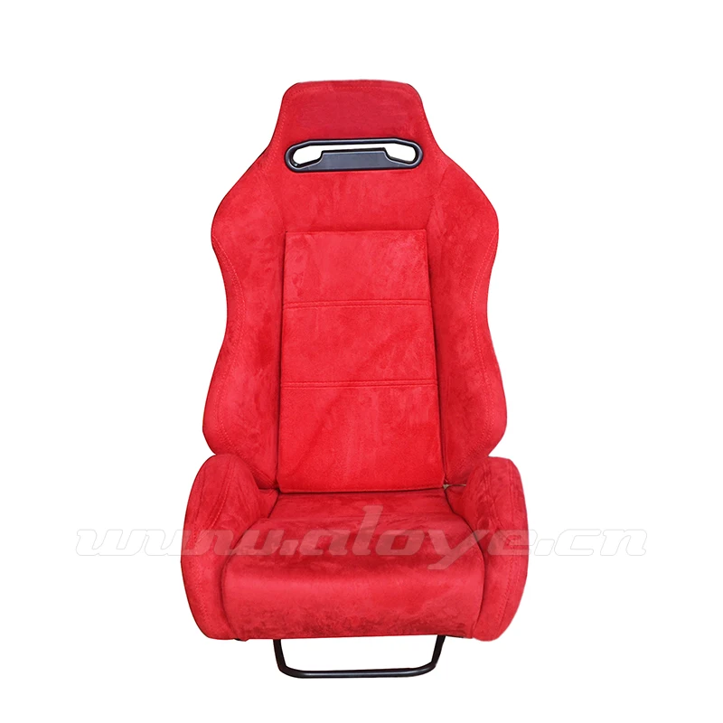 SPD Adjustable Velvet Racing Car Seats Red/Black