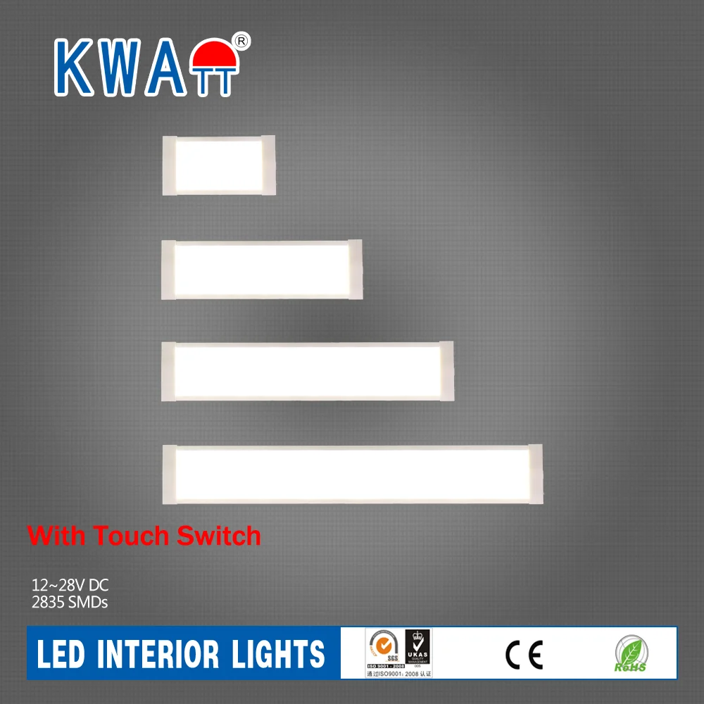 12V-24V  Vehicle LED Auto Car  Interior Lights for Caravan,Cabin,RV  with touch switch