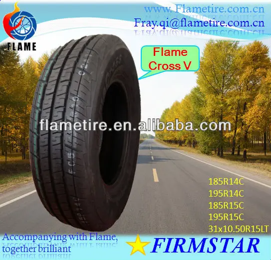LightTruck(LTR) Tire/Tyre 185R14C 195R14C 195R15C 31x10.50R15LT FLAMECROSS-V GoodPriceTopQuality HeavyDuty SteelRadial MPV/Van