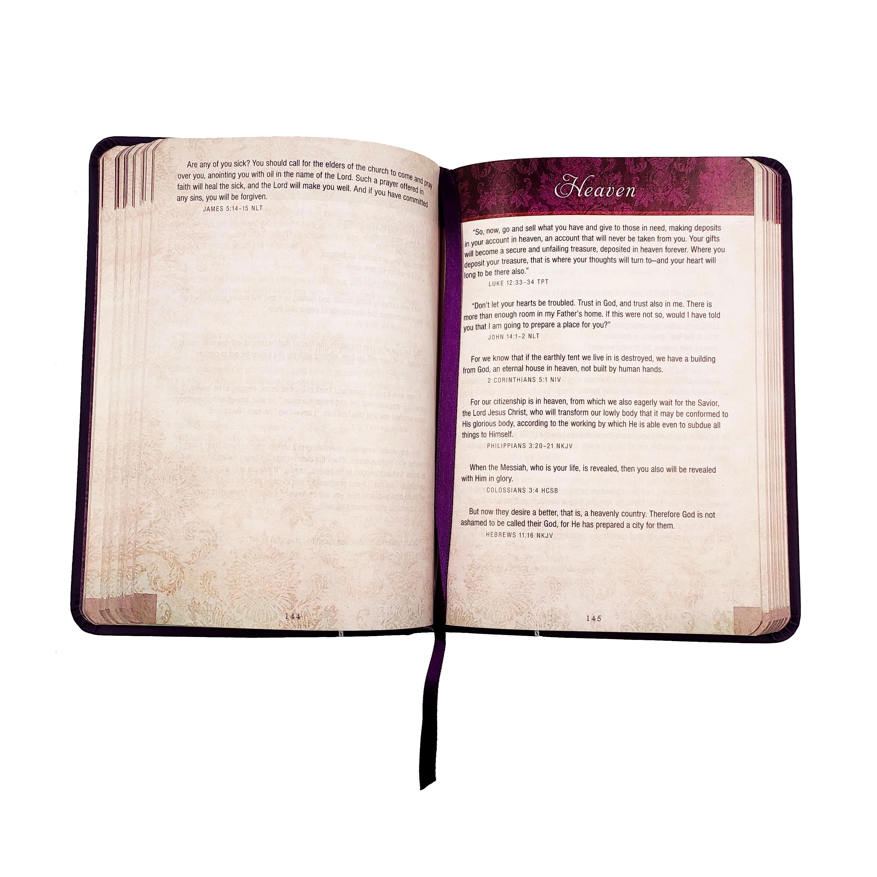 custom printing silver hot stamping logo PU leather hard cover bible promises for life