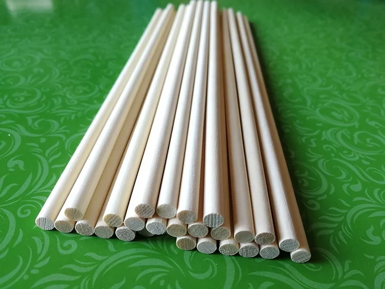 Natural Color Craft Wood  Dowel Rod From Heilongjiang Seller