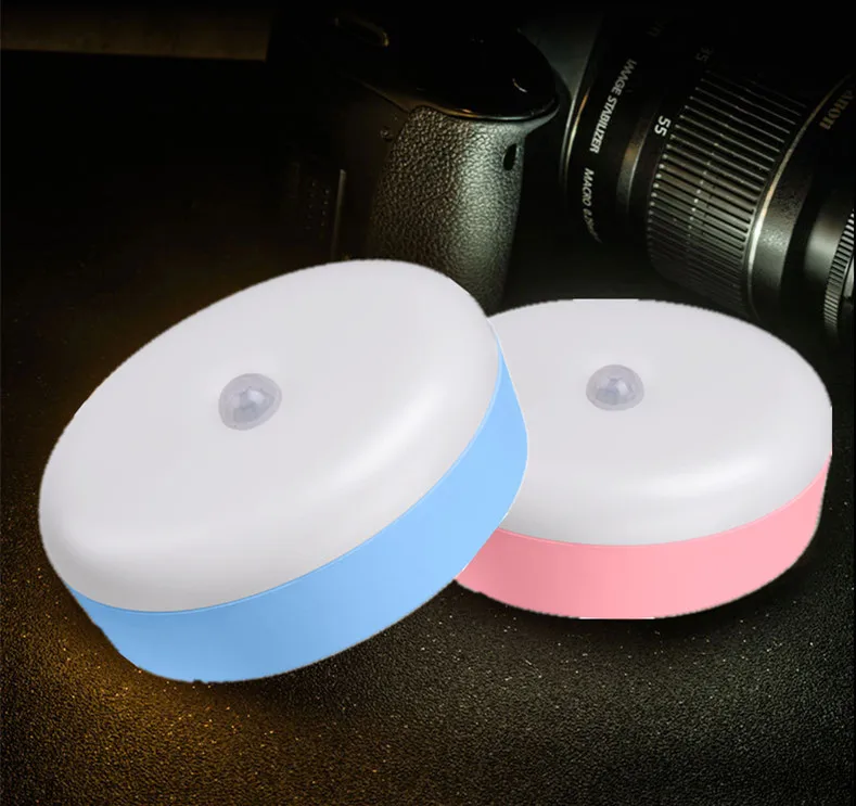Automatic Wireless 1W Stick-on Anywhere Wardrobe Cabinet LED Night light with PIR Motion sensor