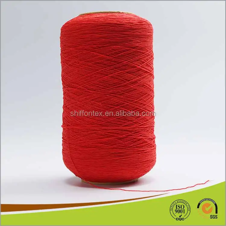 Shaoxing Textile 90#/100/2 Rubber Coated Yarn Double Coated Yarn