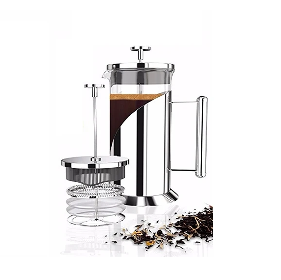 Heat Resistant Glass French Press 350/600/1000ml  Coffee Borosilicate Glass Percolator Glass Coffee Pot