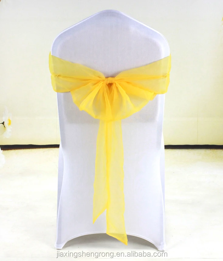 2017 Hot Sell Simple Style Romantic Ruffled Cheap Wedding Chair Covers