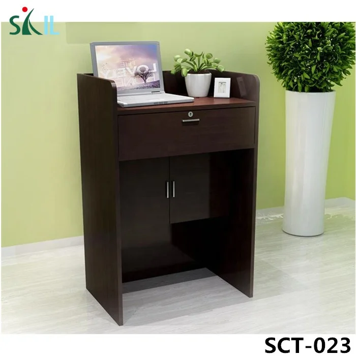 small size reception counter table restaurant front desk table