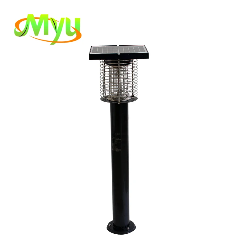 Popular Outdoor Rechargeable UV LED DC Adapted Solar Electronic Bug Zapper Mosquito Killer