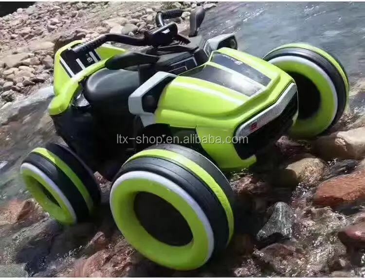 Cool 4 Wheel All Terrian Off-Road Wireless 2.4G Radio Control Toy ATV Trike, Electric 2 Drive Kids RC LED Flashing Toy Car