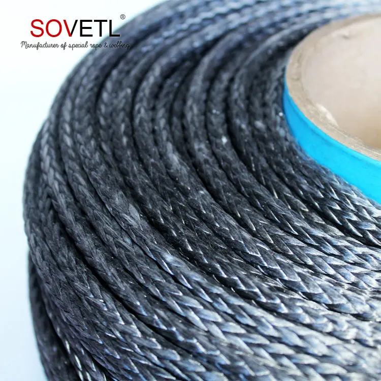 
High load capacity ATV/UTV Application braided uhmwpe winch rope 
