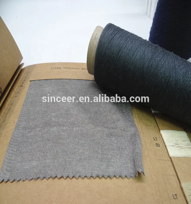 
1/18NM 70%Linen30% Tencel Linen yarn 