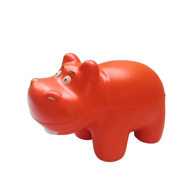 Hot selling PU red bull puede tamano Foam Stress Balls, Cute PU Black Cow Stress Ball