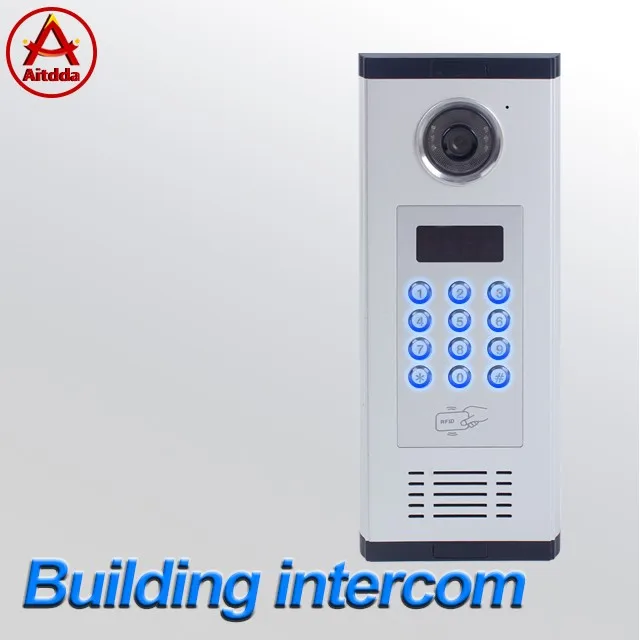 Aitdda CAT 5 network high quality Multi Apartment video door phone building audio / video intercom system for apartments