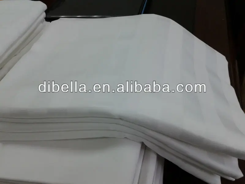 181TC 50% cotton 50% pes 30x30 110x71 width 304cm 2cm/1cm stripe optical white